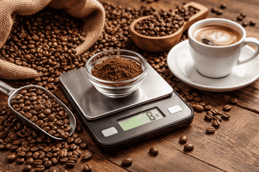 How many cups of coffee do you get from 1 kg of coffee beans?