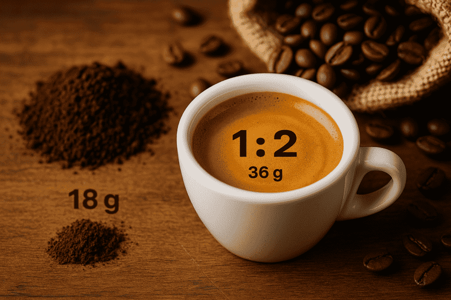 best coffee-to-water ratio for an espresso