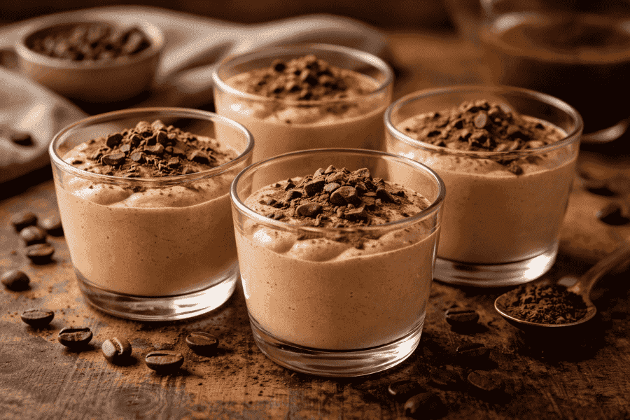 Coffee mousse: creamy dessert recipe