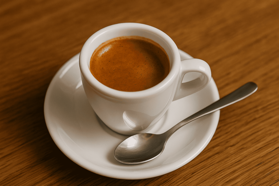 an espresso