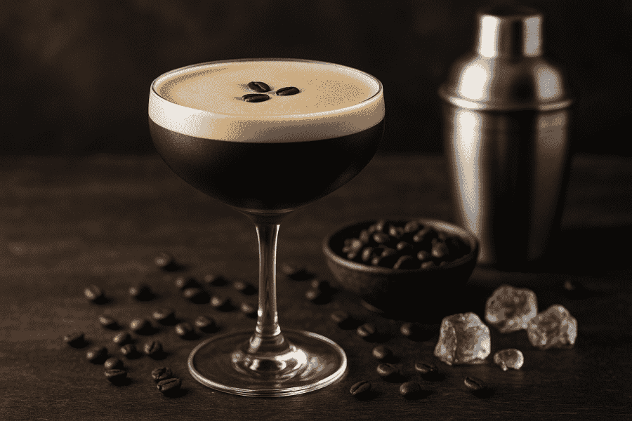 A beautiful espresso martini