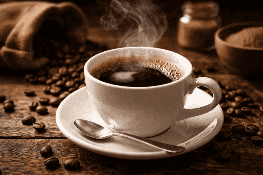 The ideal temperature for coffee