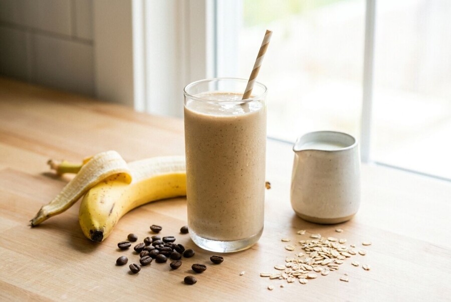 Making a coffee smoothie? Simple and creamy recipe