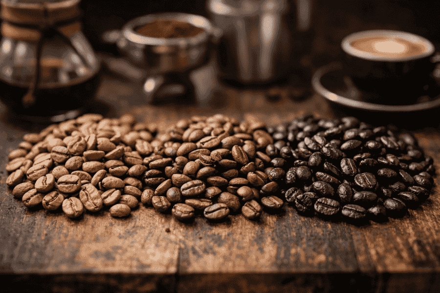 What’s the difference between light, medium and dark roast?