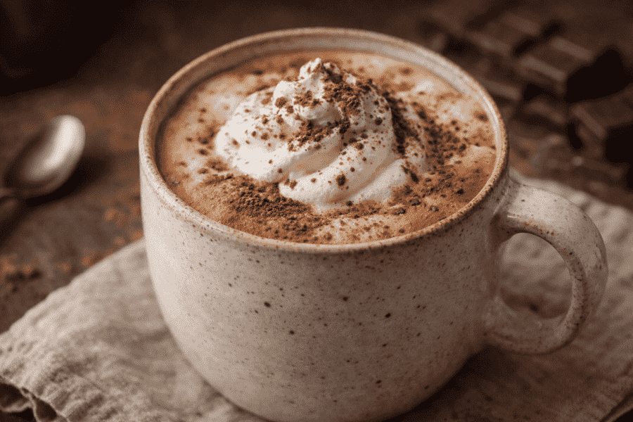 Mocha latte: creamy recipe with chocolate