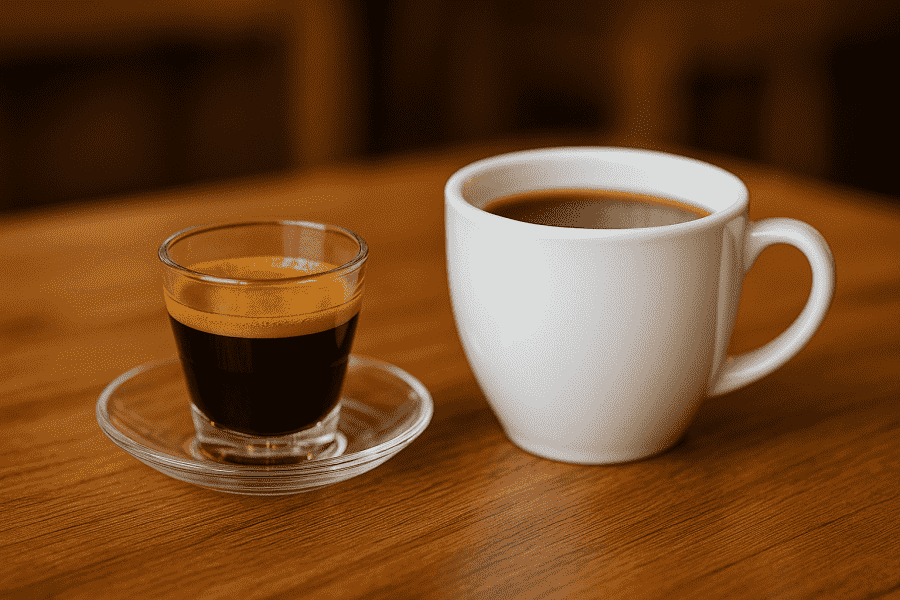 difference between espresso and filter coffee