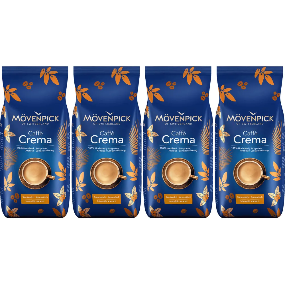 Mövenpick caffè crema - coffee beans - 4 x 1 kilo