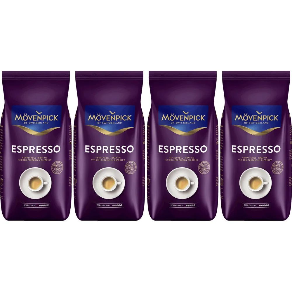 Mövenpick Espresso - coffee beans - 4 x 1 kilo
