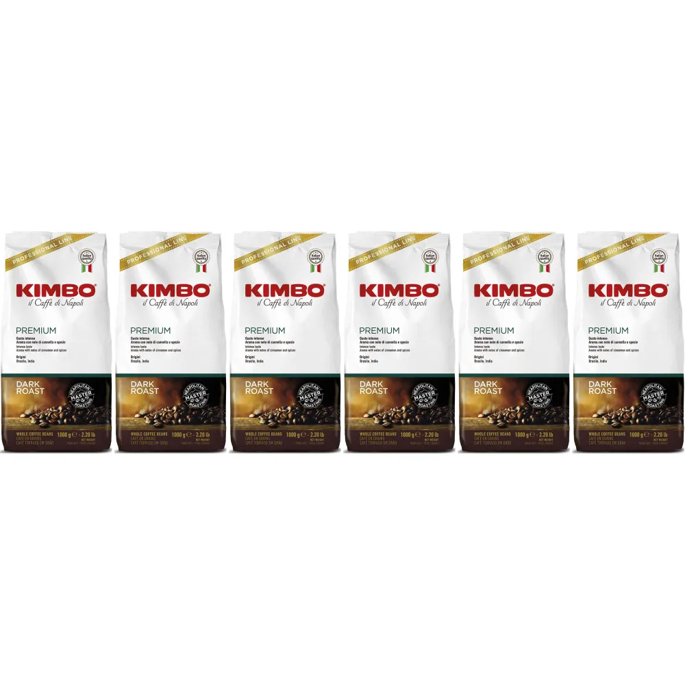 Kimbo Espresso Bar Premium - coffee beans - 6 x 1 kilo