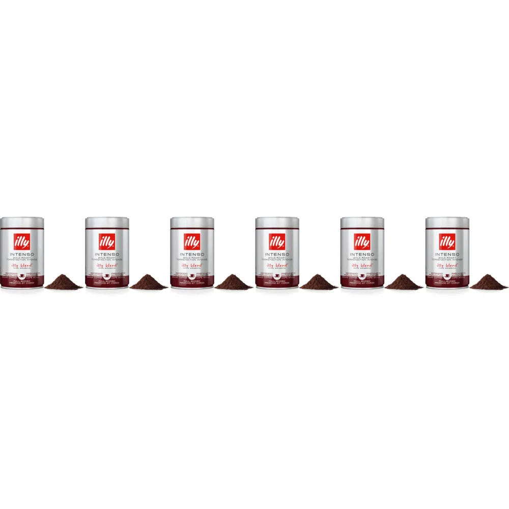 illy Intenso - ground coffee - 6 x 250 grams