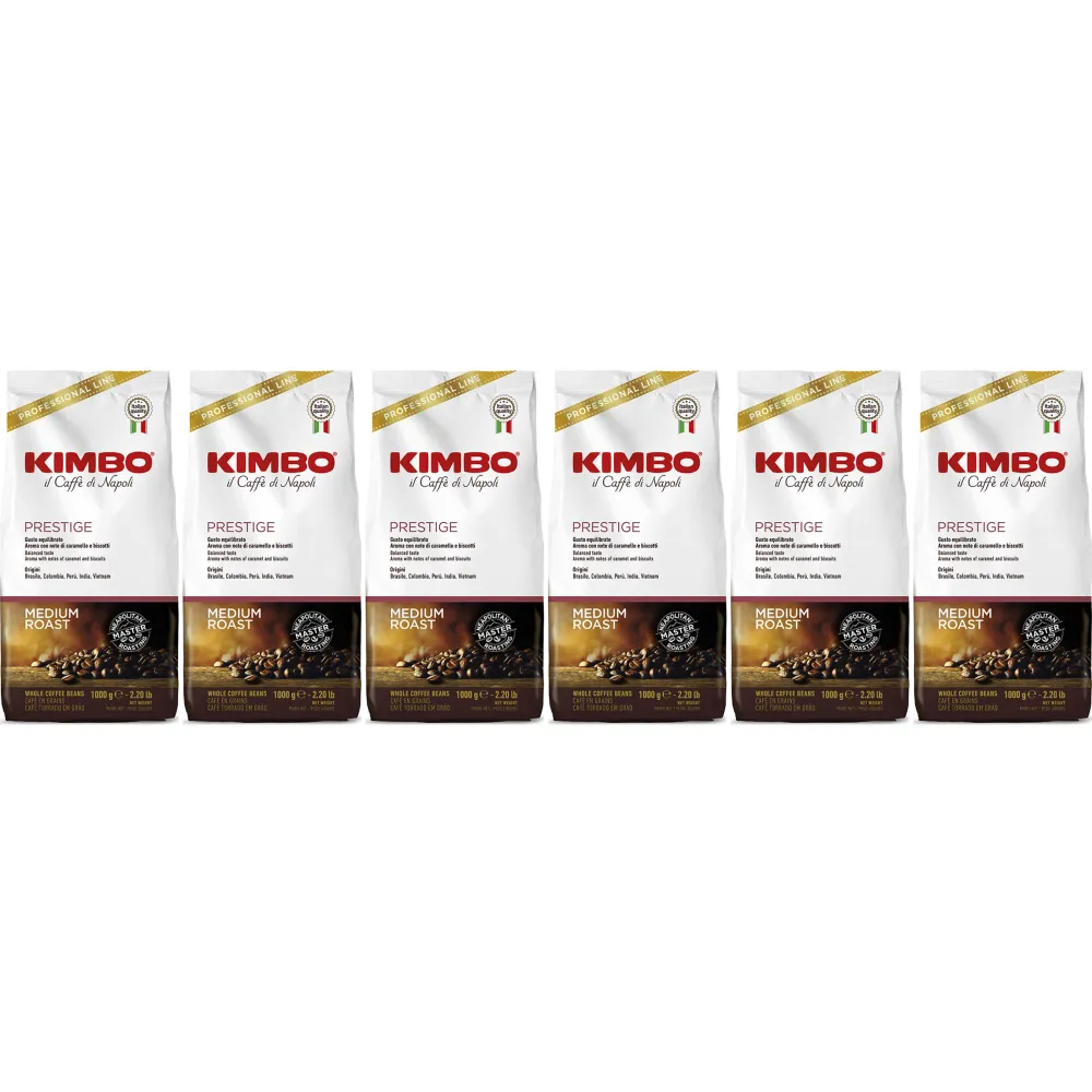 Kimbo Prestige - coffee beans - 6 x 1 kilo