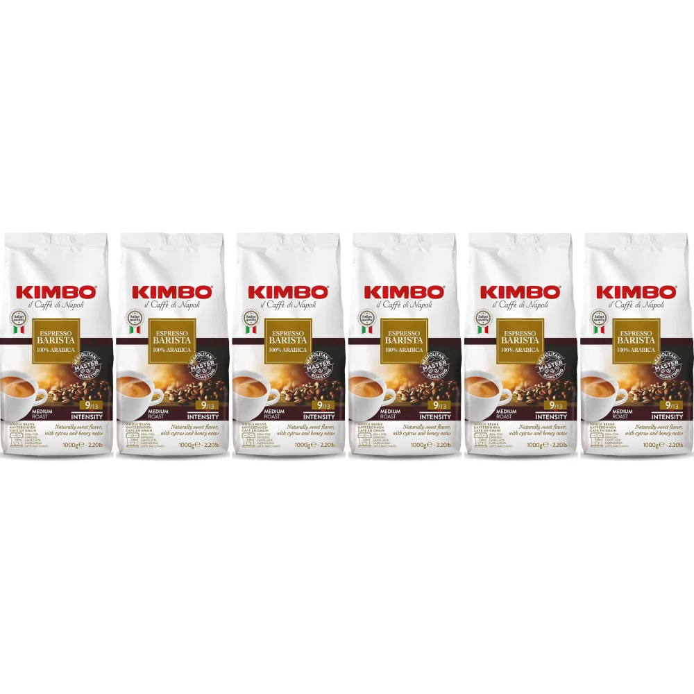 Kimbo Espresso Barista 100% arabica - coffee beans - 6 x 1 kilo