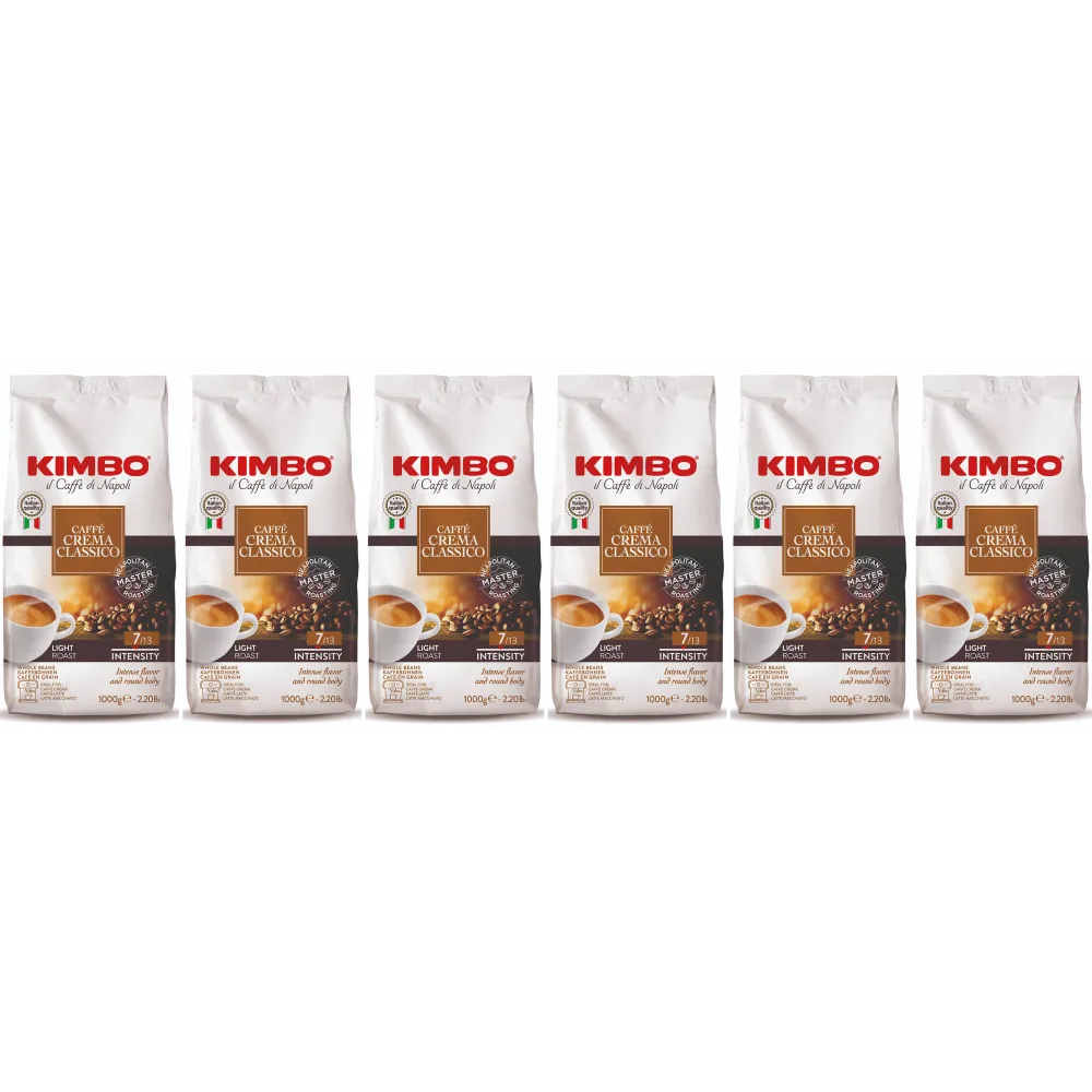 Kimbo Caffé Crema Classico - coffee beans - 6 x 1 kilo