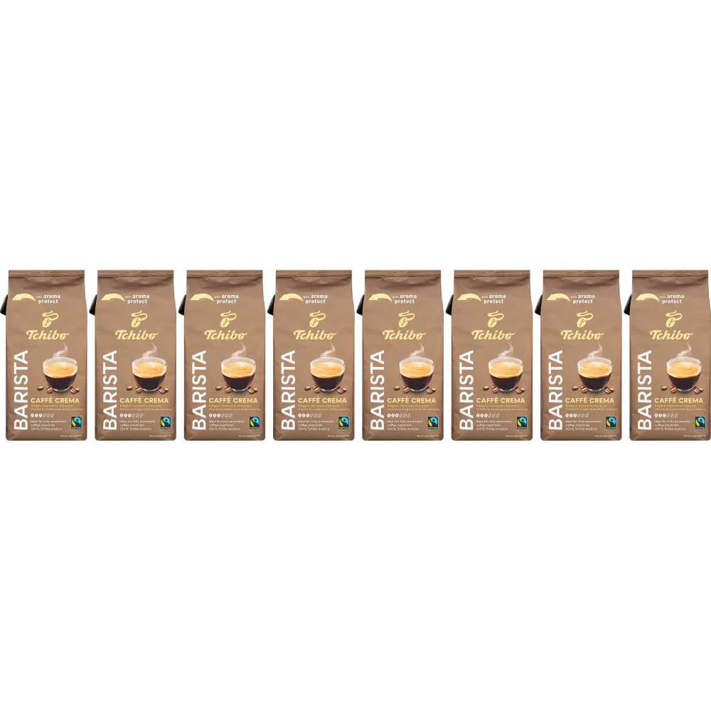 Tchibo Barista Caffè Crema - coffee beans - 8 x 1 kilo