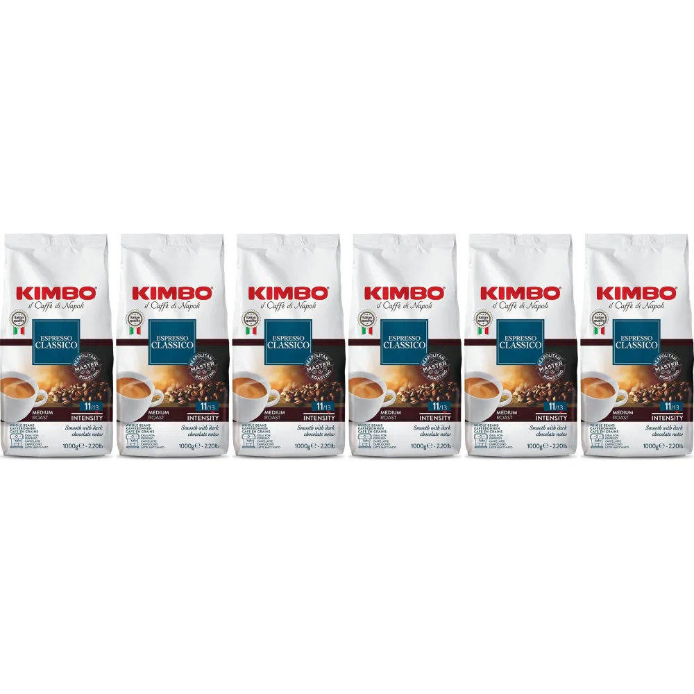 Kimbo Espresso Classico - coffee beans - 6 x 1 kilo