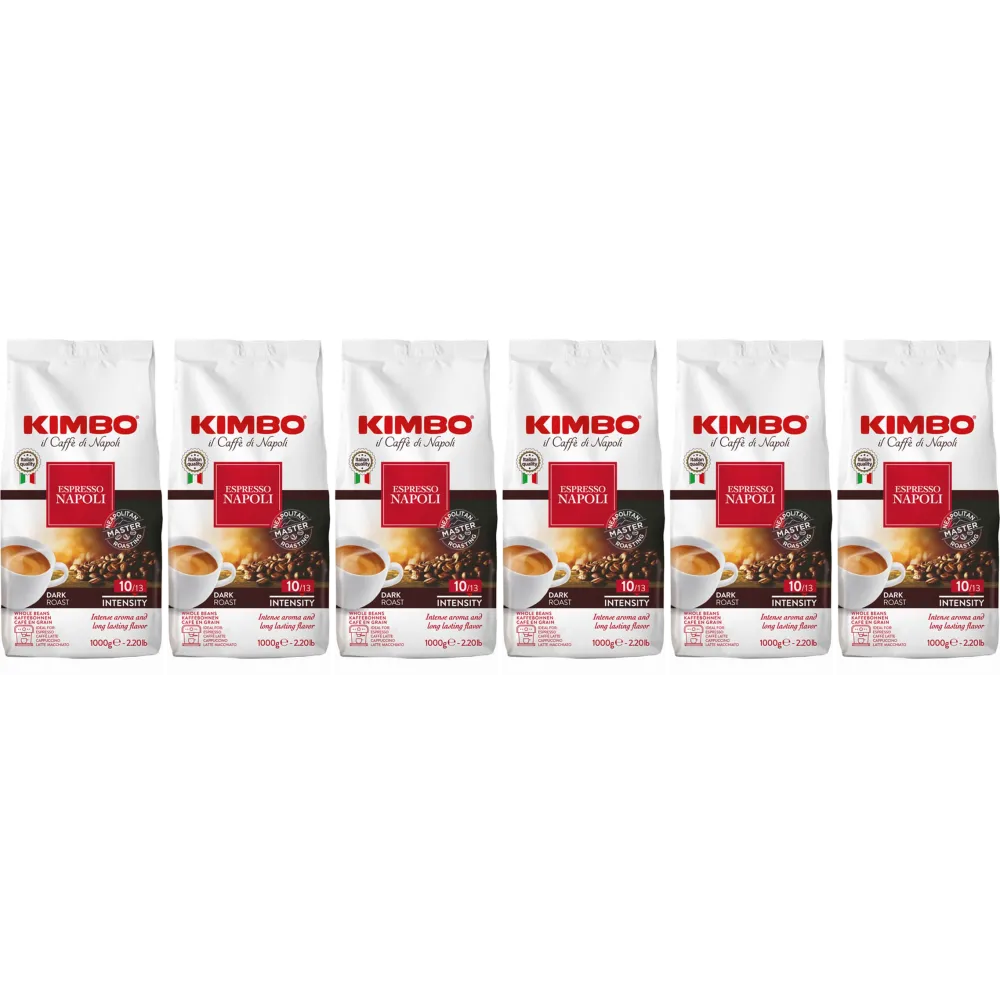 Kimbo Barista Espresso Napoli / Napoletano - coffee beans - 6 x 1 kilo