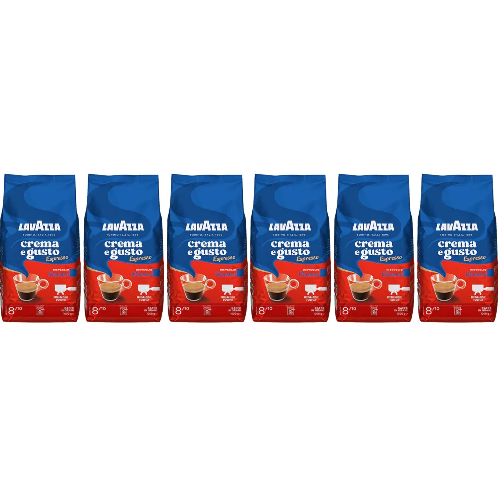 Lavazza Crema e Gusto Espresso Classico - coffee beans - 6 x 1 kilo