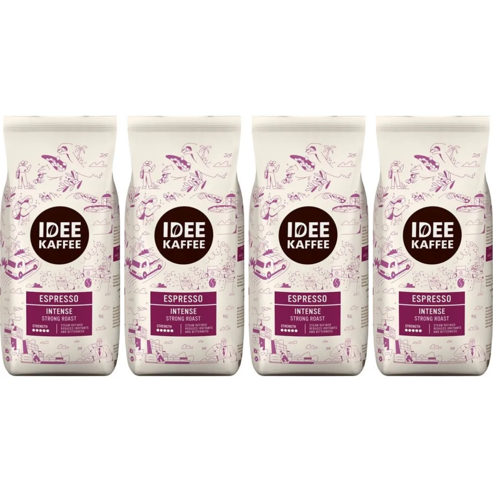 Idee Kaffee Espresso Intense - coffee beans - 4 x 1 kilo