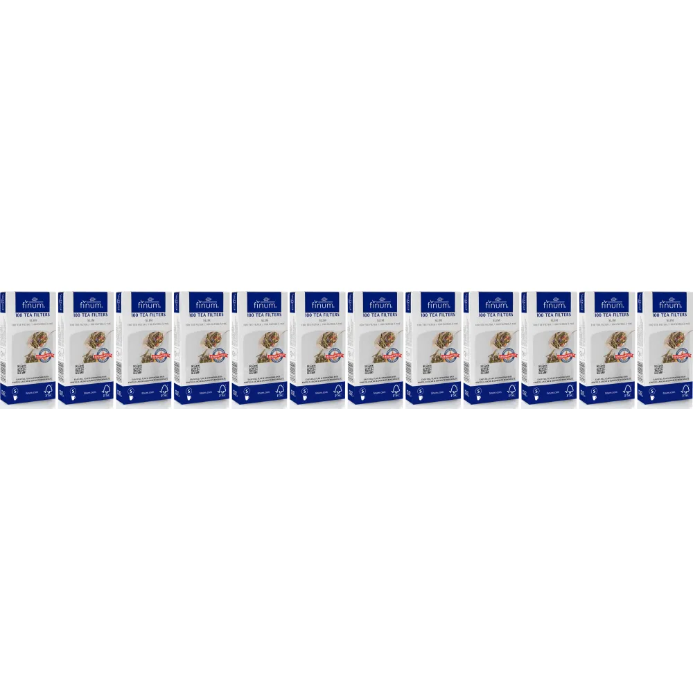 Tea filters S Finum - 2 to 4 cups - 12 x 100 pieces