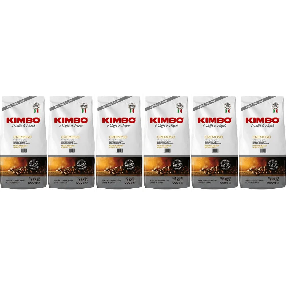 Kimbo Cremoso - coffee beans - 6 x 1 kilo