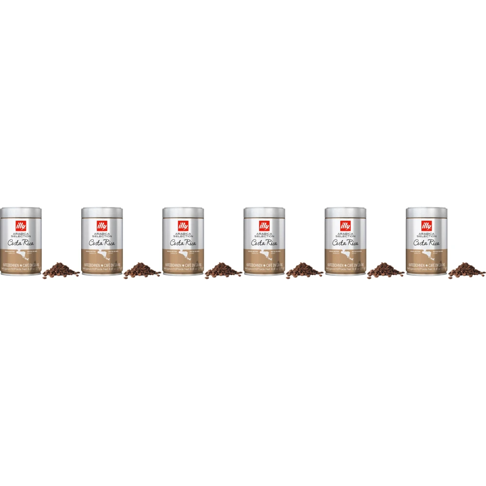 illy - Coffee Beans - 6 x Arabica Selection - Costa Rica - 250 grams