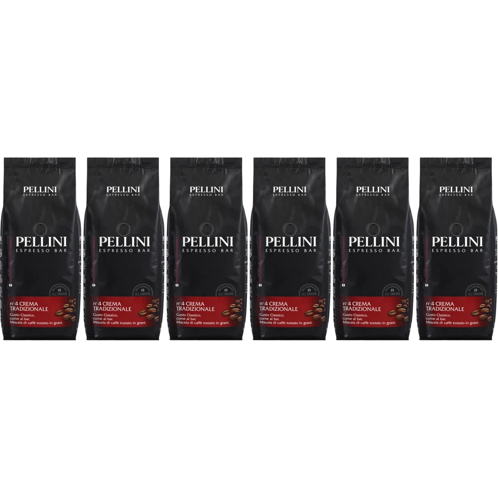 Pellini Espresso Bar No 4 Traditional Cream - Coffee Beans - 6 x 1 kilogram