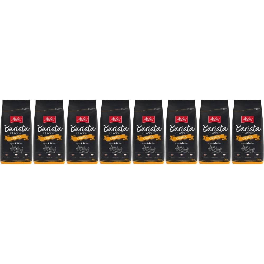 Melitta Barista Classic Crema - coffee beans - 8 x 1 kilo