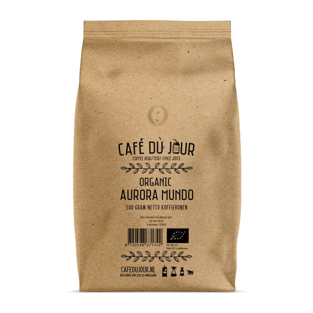 Cafe du Jour Aurora Mundo coffee beans