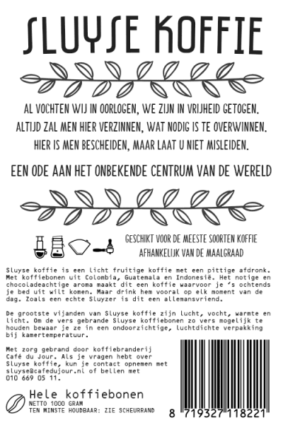 Sluyse Coffee- back / maasluis