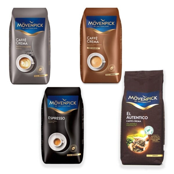 Mövenpick Coffee beans sample pack 4 x 1 KG