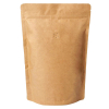 Koffiezak Kraft hersluitbaar/zipper met ventiel (1000 gram)