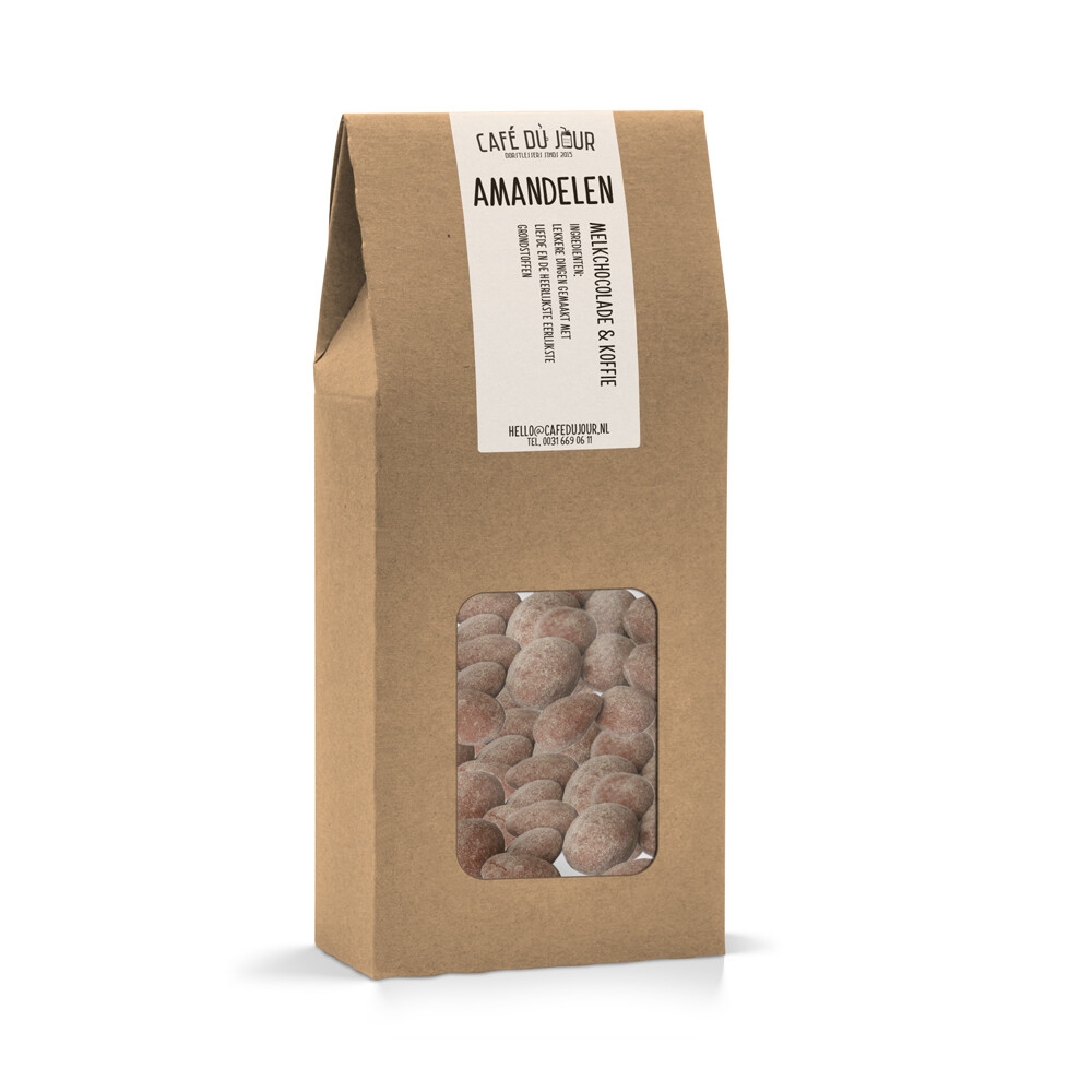 Almonds - milk chocolate & coffee - 250 grams