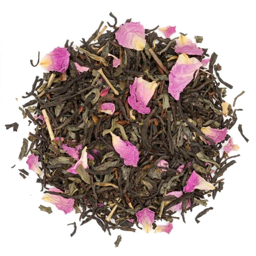 Rose Garden - black and green tea 100 grams - Café du Jour loose tea