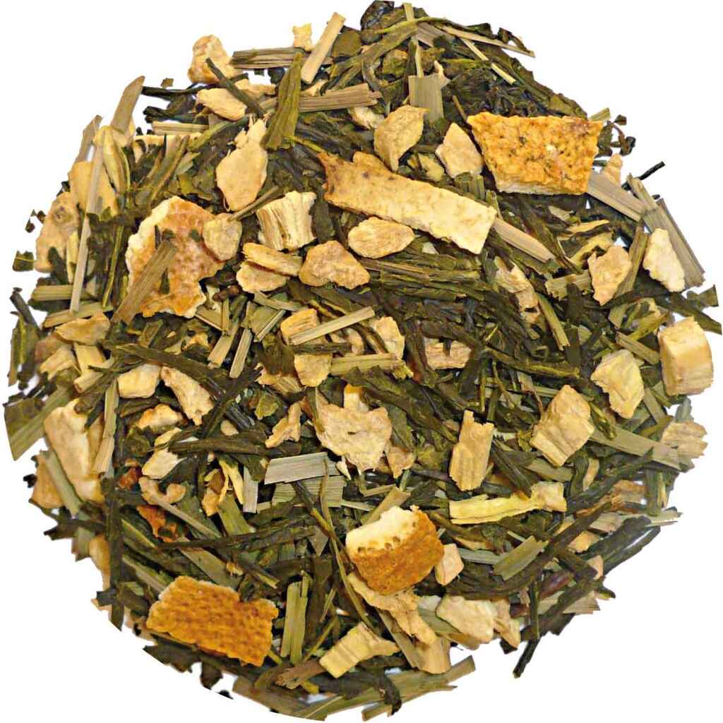 Orange Ginger Sencha - Green tea 100 grams - Café du Jour loose tea
