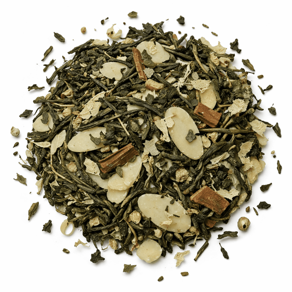 Cinnamon, almond, cardamom & vanilla - Green tea 100 grams - Café du Jour loose tea