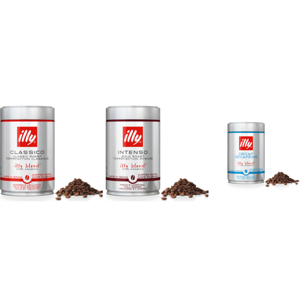 illy Espresso Tasting Pack with Decaf - coffee beans - 3 x 250 grams