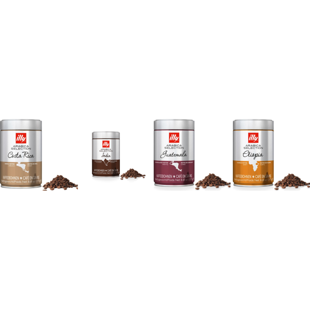 illy Arabica Tasting Pack - coffee beans - 4 x 250 grams