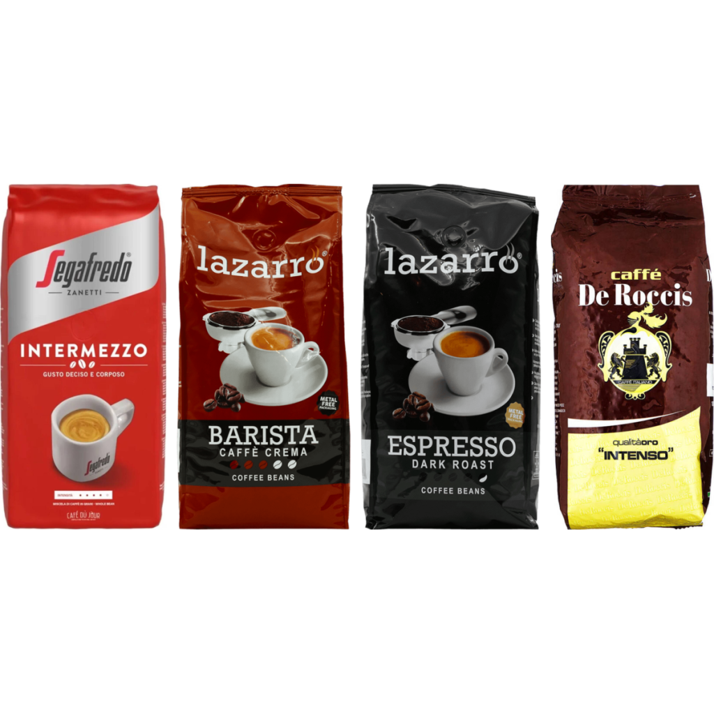 Italian Espresso Selection - 4 x 1 kilo coffee beans