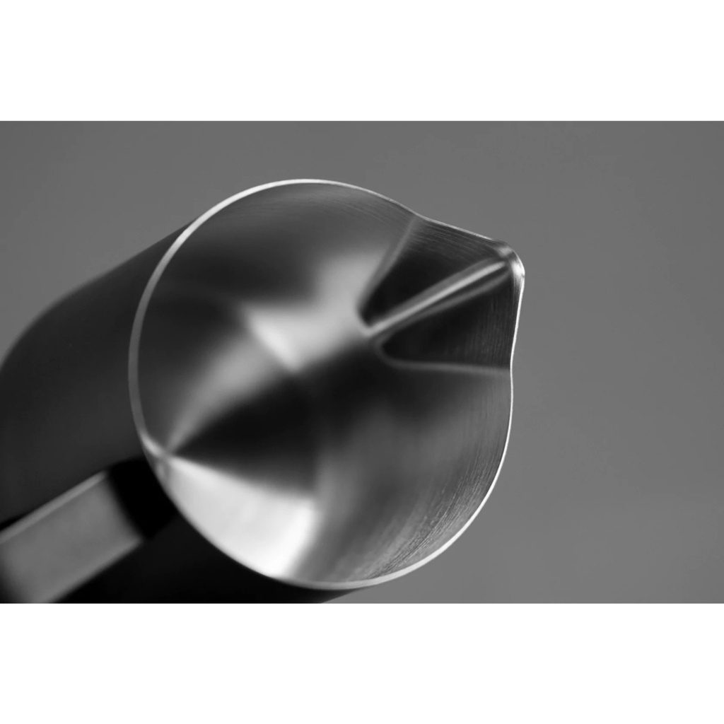 Milk jug - matte black stainless steel - 600 ml