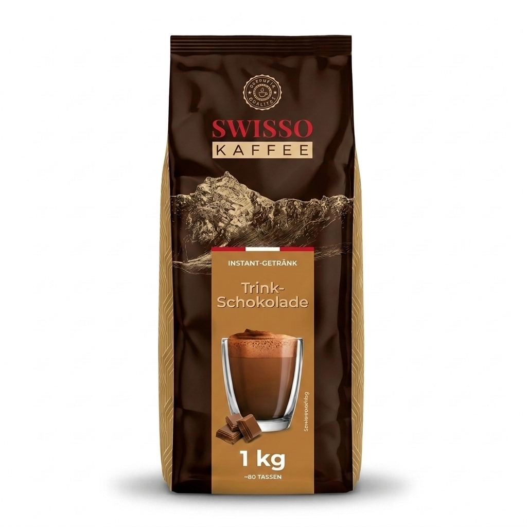 Swisso Kaffee Drinking Chocolate - instant hot chocolate - 1 kilo