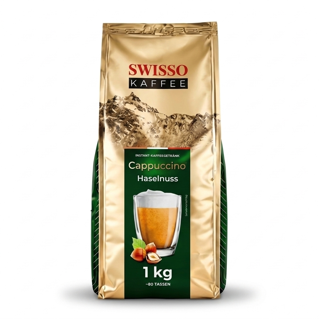 Swisso Kaffee Cappuccino Hazelnut - instant cappuccino - 1 kilo