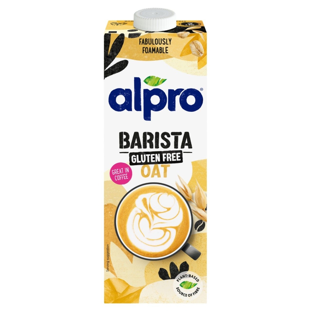 Alpro Barista Oat - gluten-free foaming drink - case of 8 x 1 litre
