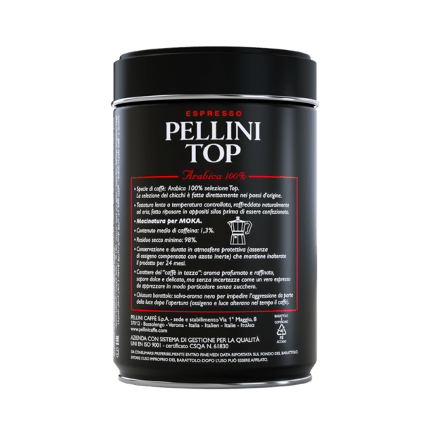 Pellini Top - Ground coffee in tin - 250 grams