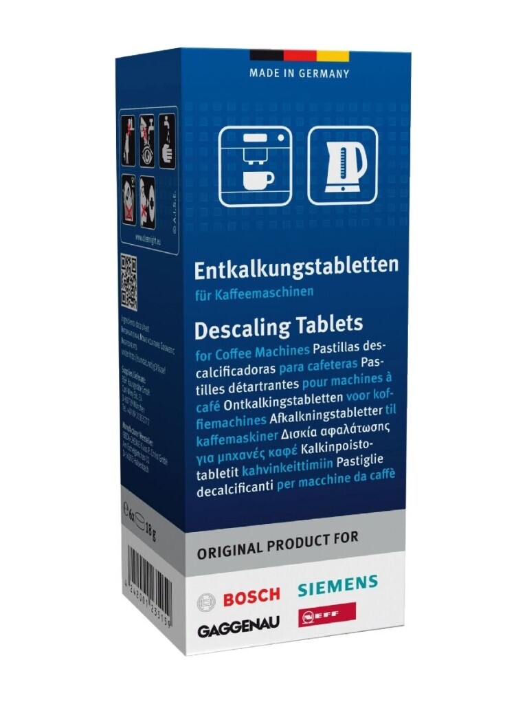 Bosch descaling tablets for coffee machine, pack of 6