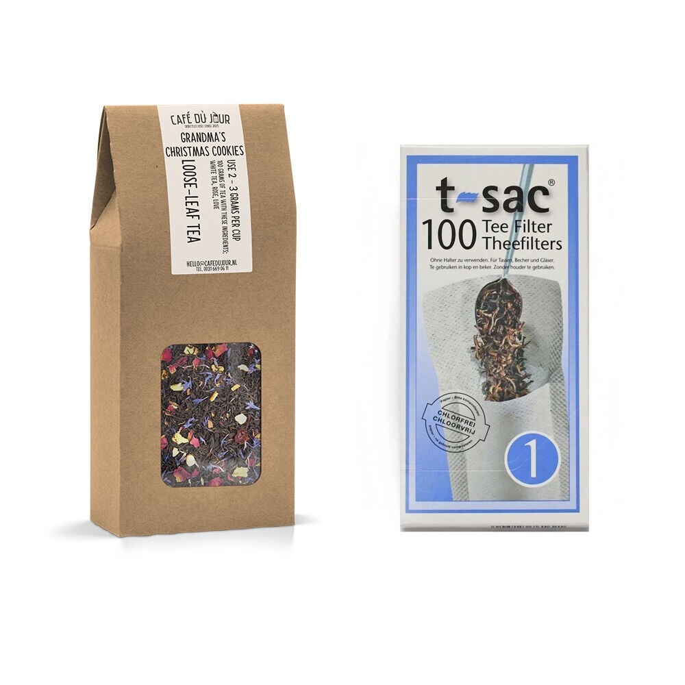Grandma’s Christmas Biscuits - Tea Bundle with T-Sac Tea Filters