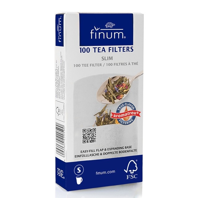 Tea filters S Finum - 2 to 4 cups - 100 pieces