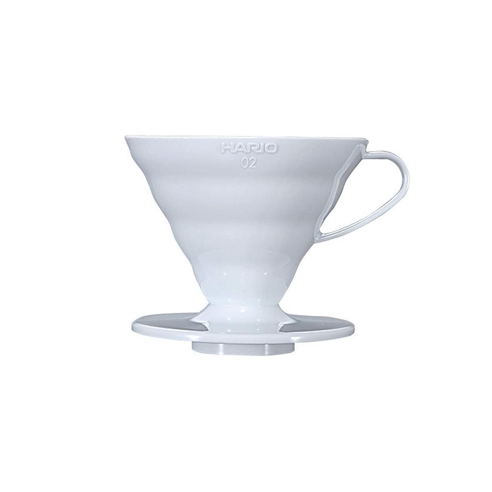 Hario V60 plastic dripper in white, size 02