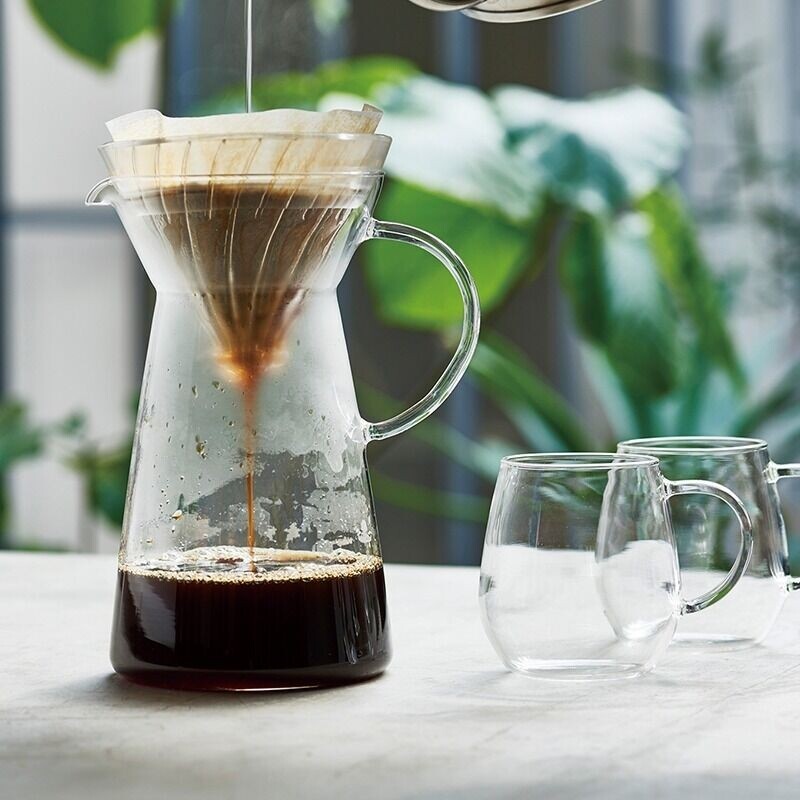 Hario V60 glass iced coffee maker