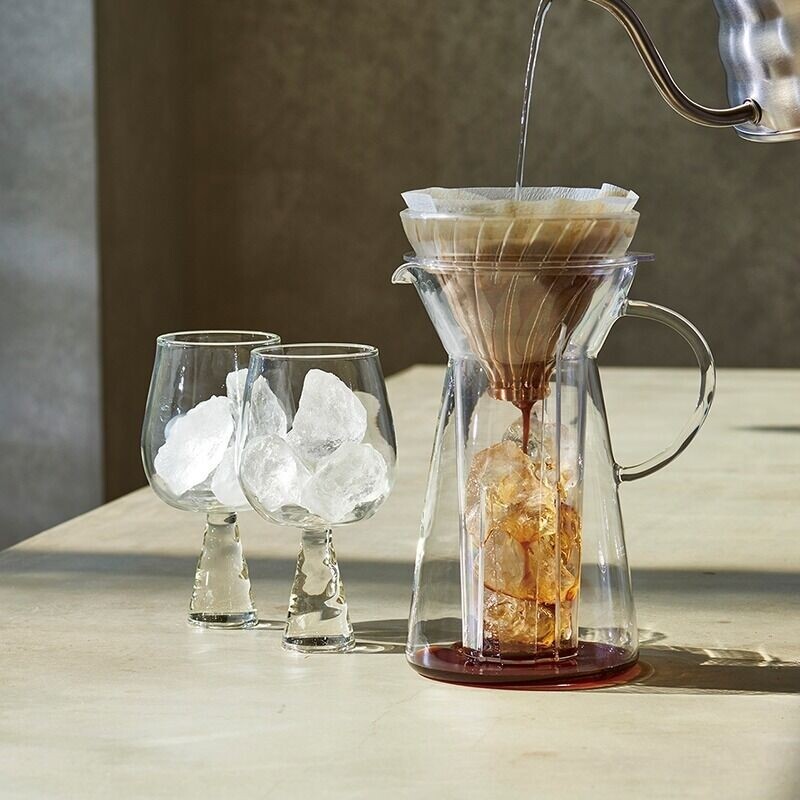 Hario V60 glass iced coffee maker