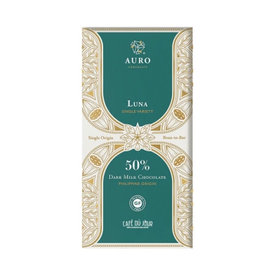 Short expiry date: Auro - Luna - 50% Dark Milk Chocolate